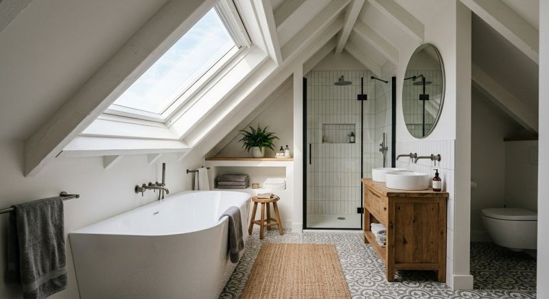 Attic Bathroom Remodeling in Cherokee County, GA