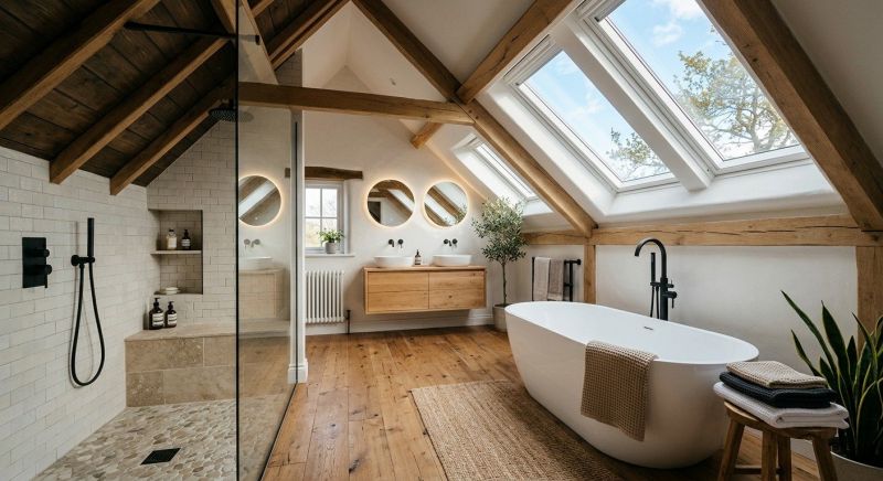 Attic Bathroom Remodeling in Cherokee County, GA