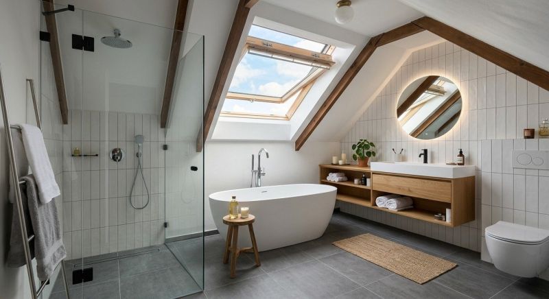 Attic Bathroom Remodeling in Cherokee County, GA