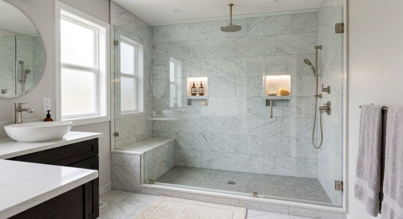 Granite Shower Installation in Cherokee County, GA